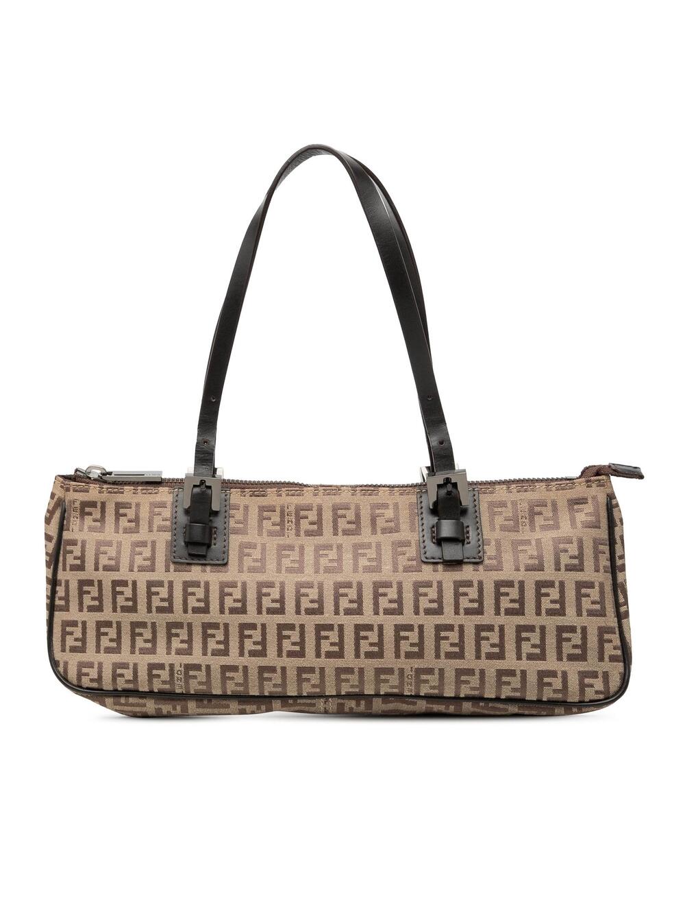 Fendi Zucchino Canvas Handbag Pre-Loved #361967F51B